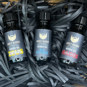 Beard Oil Sample Pack - King of the Gods, Mt. Olympus, and Hemlock - Godly Beards